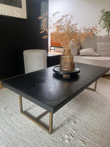 Table basse/table basse noire - Dutchbone, Maison & Meubles, Tables | Tables de salon, Enlèvement, Comme neuf