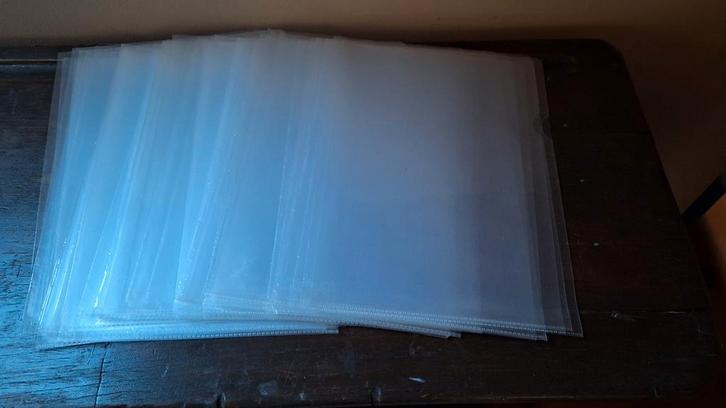 50 plastic mapjes, Diversen, Schoolbenodigdheden, Zo goed als nieuw, Ophalen of Verzenden