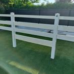 11 m witte pvc afsluiting, Ophalen, Gebruikt, Kunststof, Tuinhek