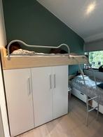 Mooie hoogslaper met grote en diepe kast onder., Huis en Inrichting, Ophalen, Zo goed als nieuw, Hoogslaper