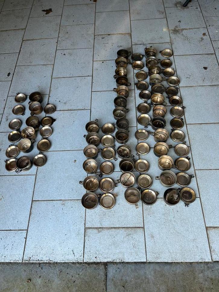 Koffiefilters verzilverd, Antiek en Kunst, Antiek | Zilver en Goud, Zilver, Ophalen