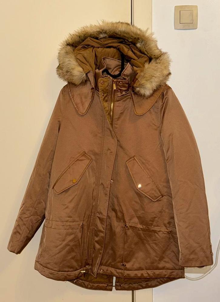 Parka marron à capuche femme manteau hiver chaud style Mango, Kleding | Dames, Jassen | Winter, Nieuw, Maat 34 (XS) of kleiner
