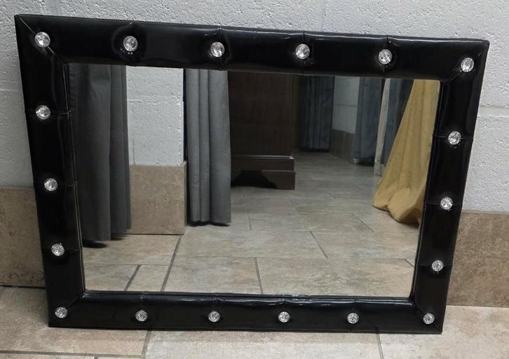 Spiegel met strass stenen, Huis en Inrichting, Woonaccessoires | Spiegels, Zo goed als nieuw, 50 tot 75 cm, Minder dan 100 cm
