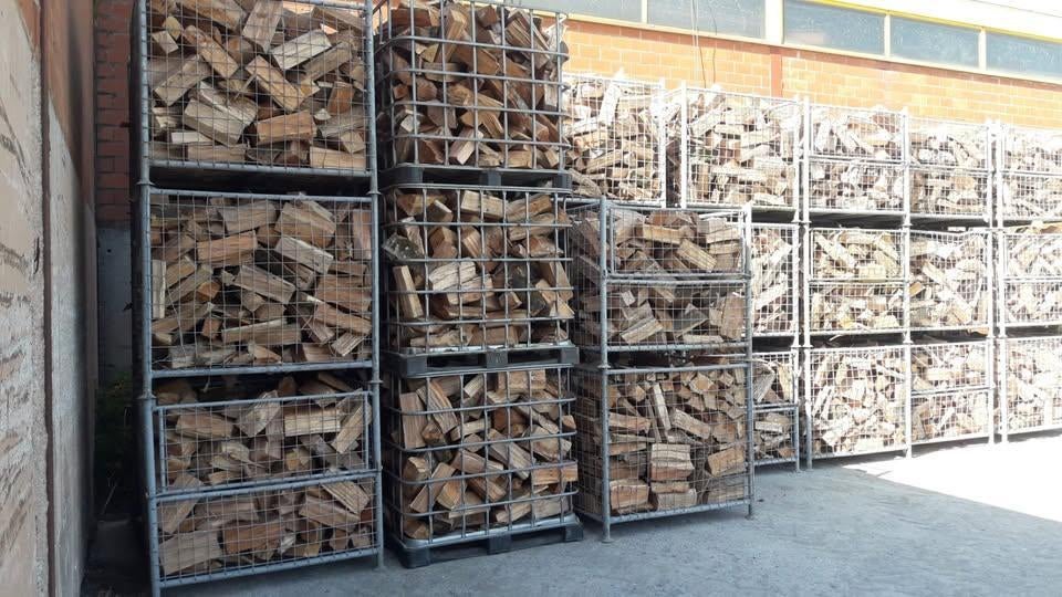 blokken brandhout, Tuin en Terras, Brandhout, 6 m³ of meer, Ophalen of Verzenden, Eikenhout, Blokken