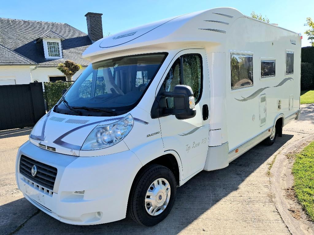 Luxe Mobilvetta Fiat 130pk airco, 4 slaappl, zonnep, tv sat, Caravans en Kamperen, Fiat, Luifel, 6 tot 7 meter, Diesel