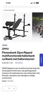 Fitness bank en gewichten, Sport en Fitness, Ophalen, Zo goed als nieuw, Fitnessbank