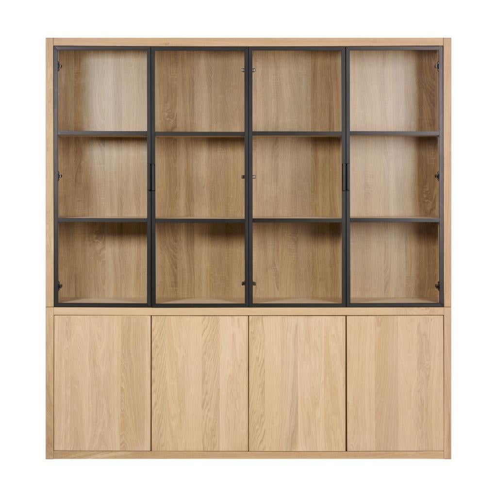 Chester vitrinekast (nieuw), Huis en Inrichting, Kasten | Vitrinekasten, Ophalen, Met deur(en), 200 cm of meer, Nieuw