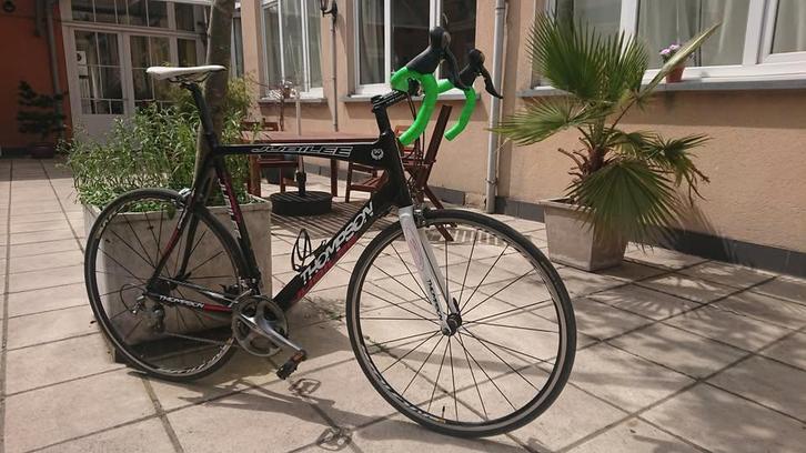 Carbon Thompson, Fietsen en Brommers, Fietsen | Racefietsen, Gebruikt, Heren, Overige merken, Carbon, 61 tot 65 cm, Ophalen