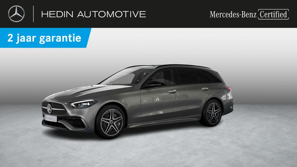 Mercedes-Benz C-Klasse Break 300 e AMG Line | Panoramisch Da, Automaat, Zwart, 4 cilinders, 313 pk