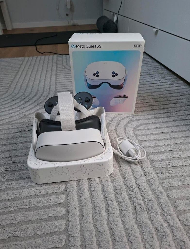 Meta Quest 3S VR bril, Games en Spelcomputers, Virtual Reality, Ophalen of Verzenden, Zo goed als nieuw, VR-bril, Overige platformen