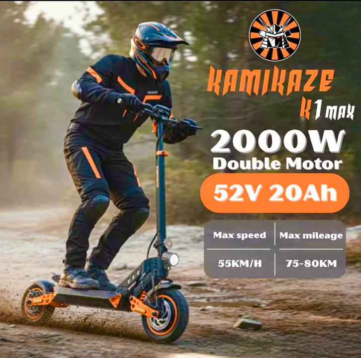 Trottinettes électriques Kamikaze K1 Max, Vélos & Vélomoteurs, Trottinettes, Comme neuf, Enlèvement