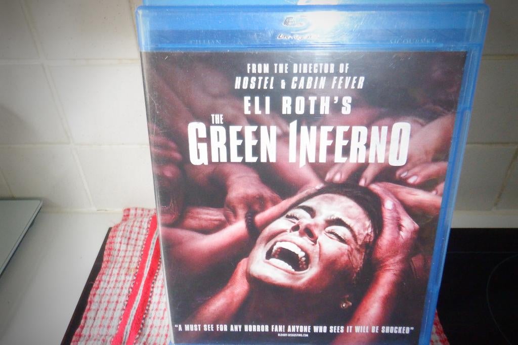 BLU RAY Eli Rot's The Green Inferno., Cd's en Dvd's, Blu-ray, Zo goed als nieuw, Horror, Ophalen of Verzenden