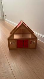 Klein houten poppenhuis, Ophalen, Zo goed als nieuw, Poppenhuis