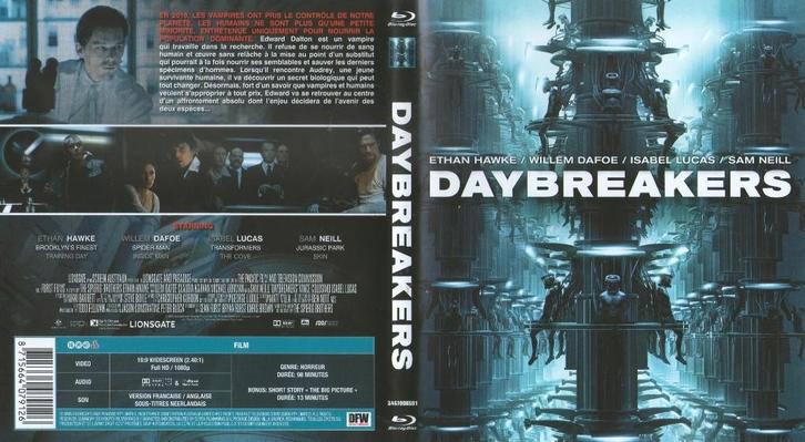daybreakers (blu-ray) nieuw, Cd's en Dvd's, Blu-ray, Zo goed als nieuw, Horror, Ophalen of Verzenden