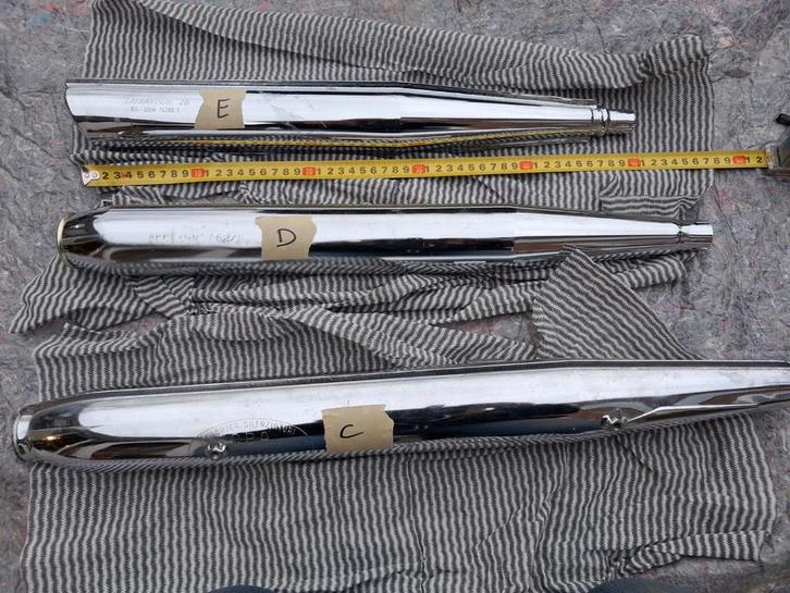 NOS 3x Italiaanse uitlaat, Vélos & Vélomoteurs, Pièces de cyclomoteur | Oldtimers & Ancêtres, Pot d'échappement, Enlèvement ou Envoi