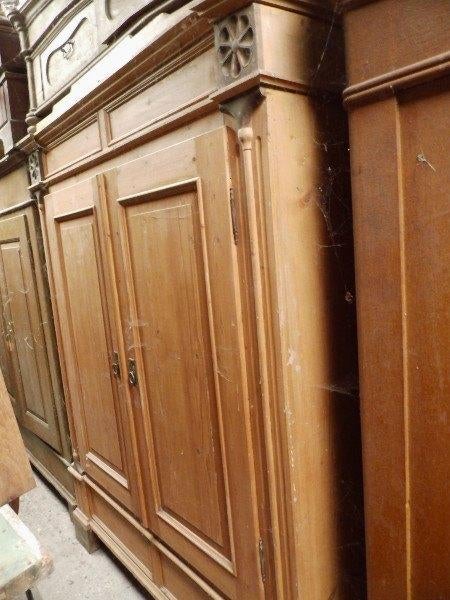 Antieke goede kasten een en -tweedeurs in orginele verf, Antiek en Kunst, Ophalen of Verzenden