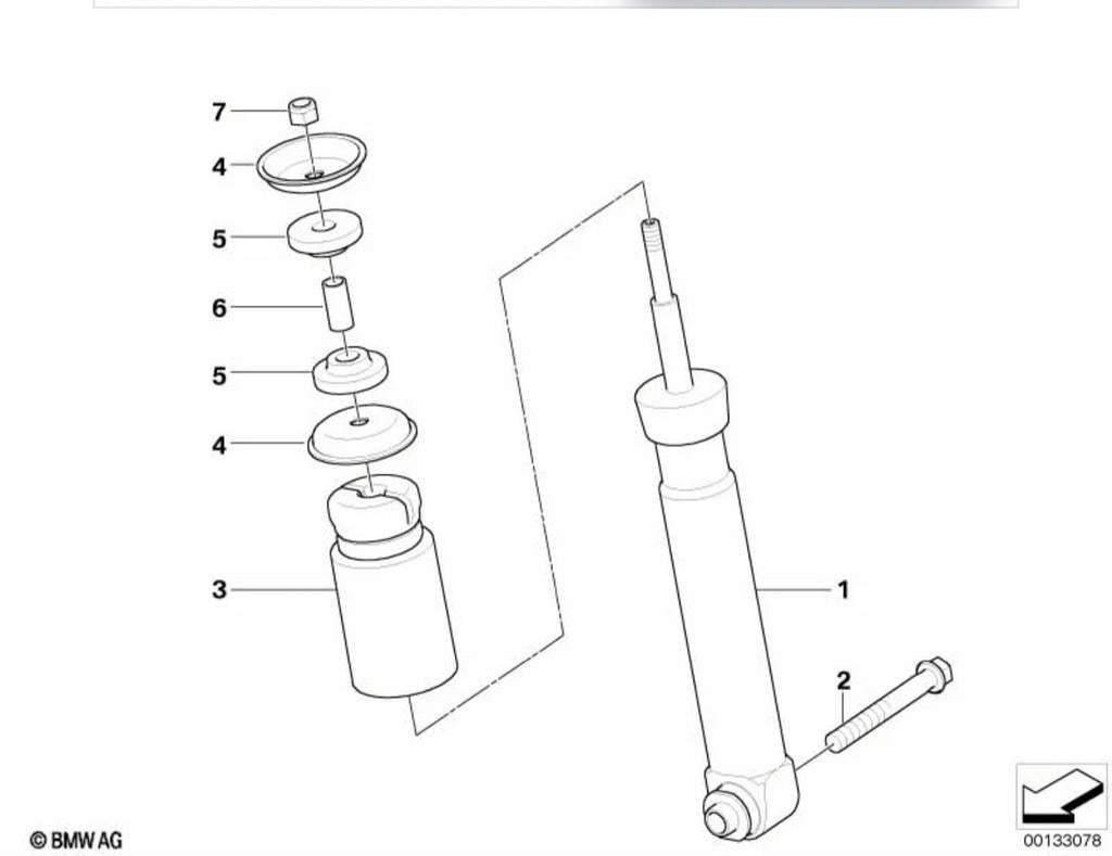 Bmw e61 530d Lci schokdempers, Ophalen, BMW