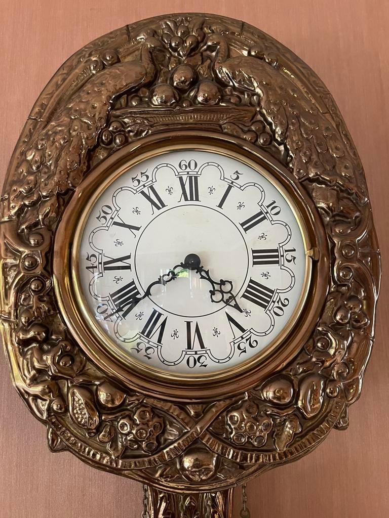 Antieke comtoise klok / France slingerklok 19eeuw., Antiek en Kunst, Antiek | Klokken, Ophalen