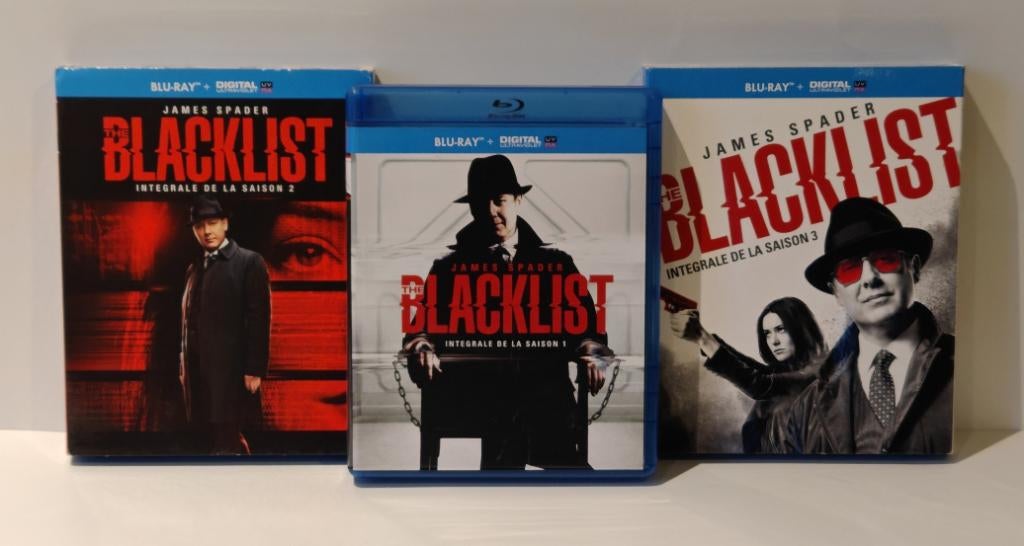 The Blacklist Seizoen 1 + 2 + 3 Blu‑ray set James Spader, Ophalen of Verzenden, Zo goed als nieuw, Thrillers en Misdaad, Boxset