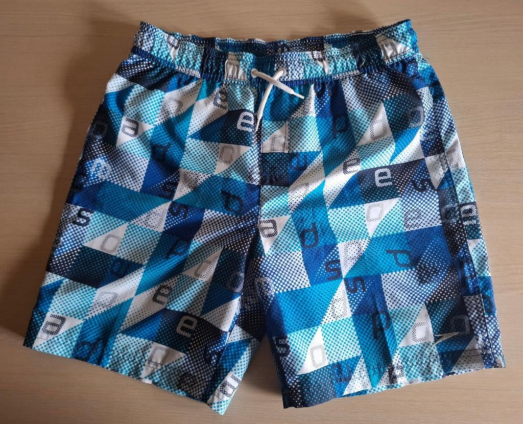 Zwembroek blauw-wit Speedo XL/S, Enlèvement ou Envoi, Taille 46 (S) ou plus petite, Bleu, Short de bain