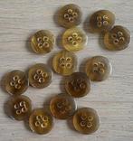 14 bruine knoopjes, Verzenden, Zo goed als nieuw, Knoop of Knopen