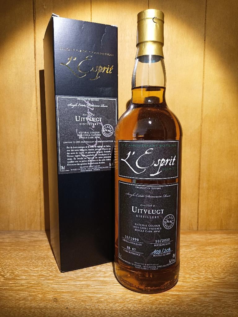 Uitvlugt 1999 21 years old L'Esprit - 10th Anniversary - Rum, Nieuw, Ophalen of Verzenden, Vol, Overige typen