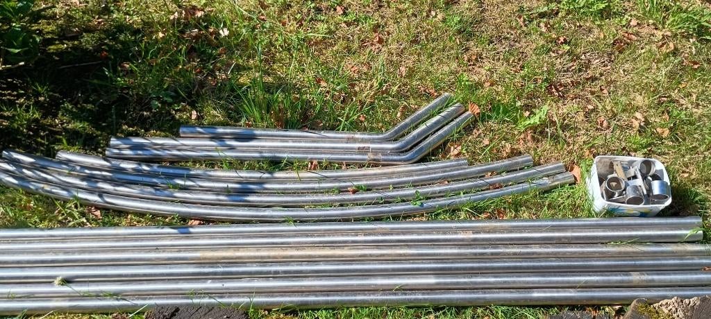 RVS buizen en steunen, Doe-het-zelf en Bouw, IJzerwaren en Bevestigingsmiddelen, Zo goed als nieuw, Overige typen, 250 mm of meer