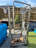 Verrijdbare IJzeren rolcontainer met stalen bodem, Ophalen, Gebruikt, Transportkar