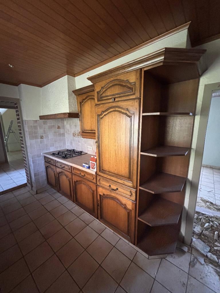 Keuken zelf te demonteren, Maison & Meubles, Cuisine | Cuisines complètes, Synthétique, Brun, Enlèvement, Cuisine à mur double