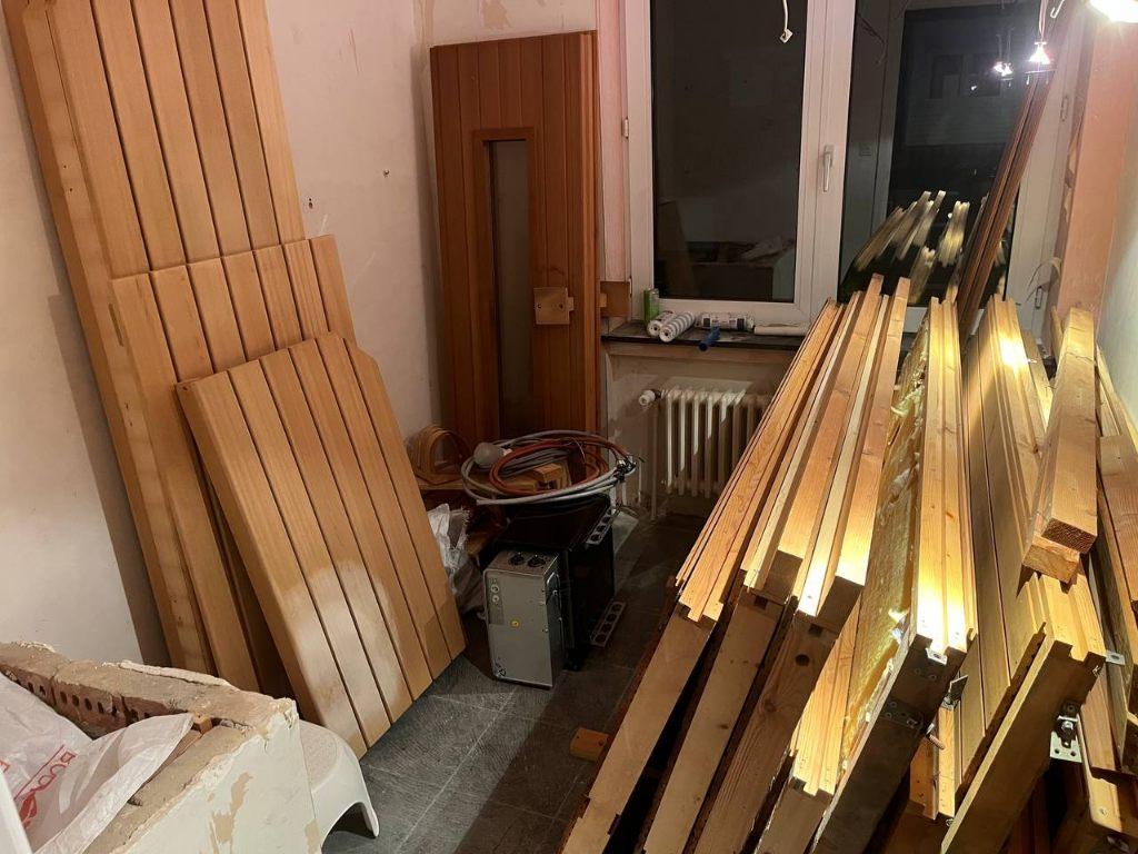 Sauna intérieur en kit +- 6m² / 12m³, Enlèvement, Utilisé, Finlandais ou Traditionnel, Sauna complet