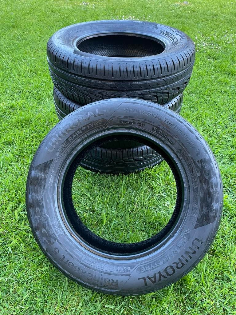 UNIROYAL 4 Pneus été 195/65 R15, Auto-onderdelen, Banden en Velgen, Ophalen, Gebruikt, 15 inch, Band(en)