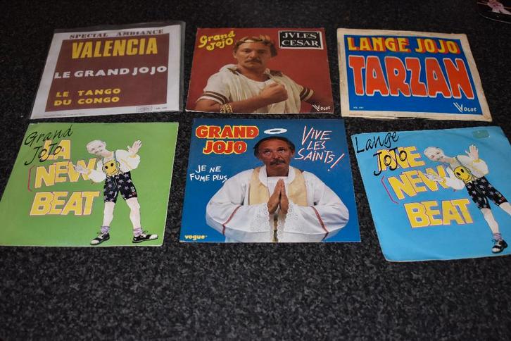 45t vinylsingels van Lange JOJO, (alias Le Grand-Jojo), Cd's en Dvd's, Vinyl | Nederlandstalig, Zo goed als nieuw, Levenslied of Smartlap