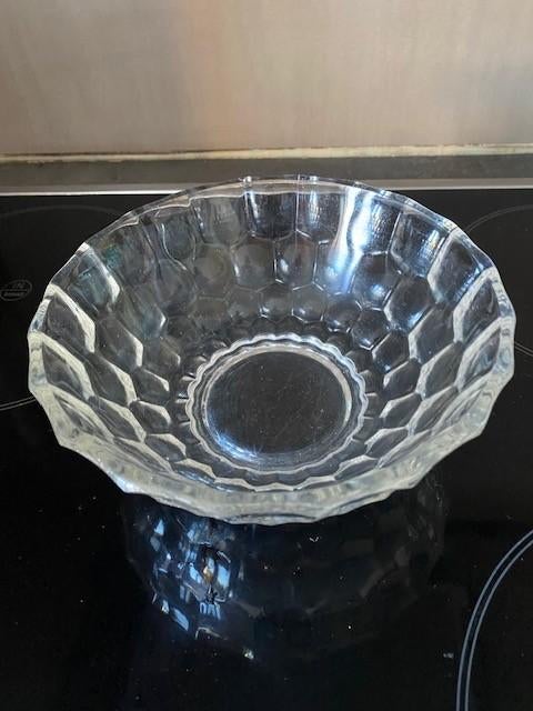 Saladier en verre et casserole d'accompagnement, Enlèvement ou Envoi, Comme neuf, Verre, Autres types