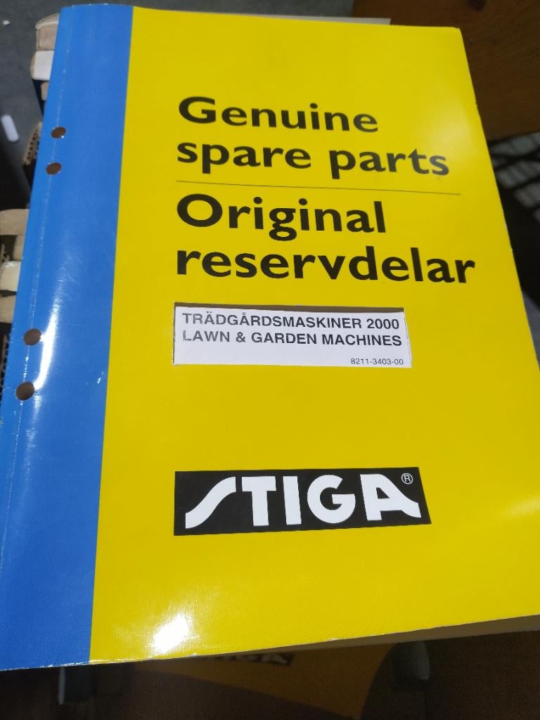 STIGA onderdelenlijsten, Tuin en Terras, Grasmaaiers, Ophalen of Verzenden, Zo goed als nieuw, Benzine-grasmaaier