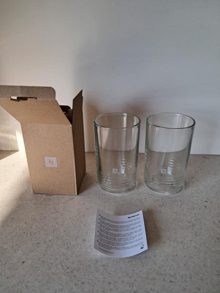 Nespresso koffie glazen, Ophalen