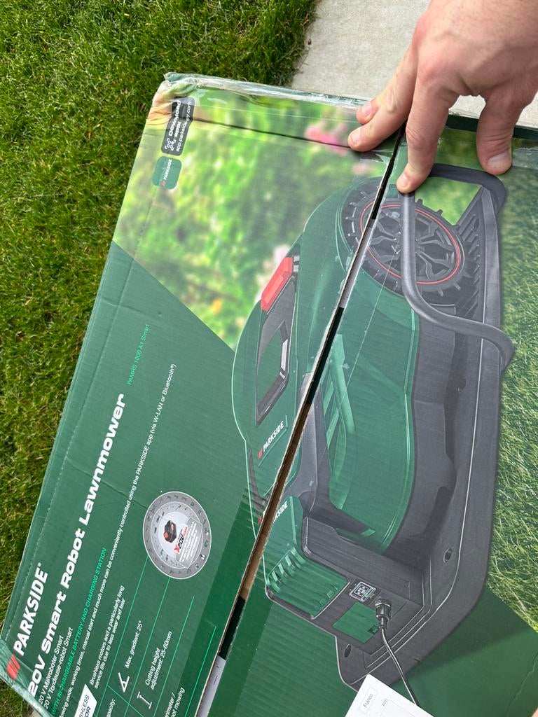 Robot maaier parkside nieuw in de doos, Tuin en Terras, Ophalen, Nieuw, Elektrische grasmaaier