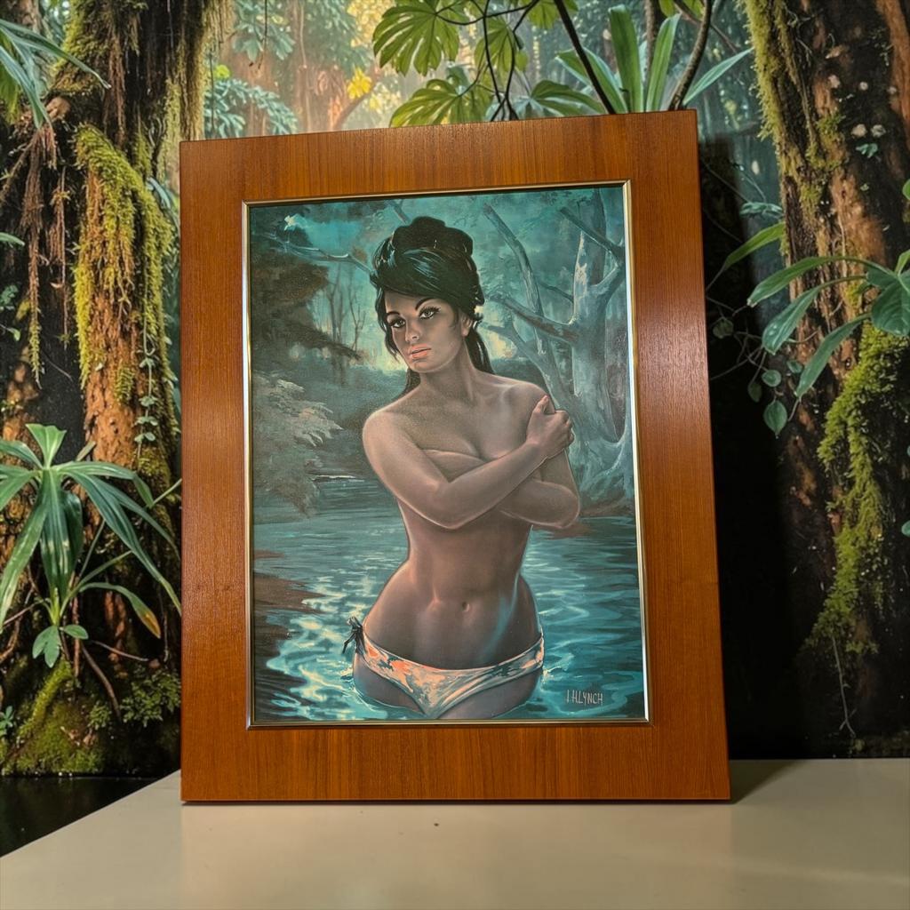 vintage schilderij zigeunerin / wanddecoratie J H Lynch, Ophalen