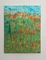 Prachtig zomers schilderij in olieverf, 27x35 cm, Antiek en Kunst, Verzenden