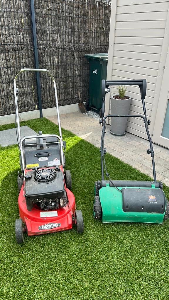 Grasmachine Rover,verticuteermachine merk top craft, Ophalen, Gebruikt, Benzine