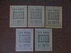 5 x Les Arts n 104, 105, 110 111 et 112 de 1910 et 1911,, Envoi, Utilisé, Peinture et dessin