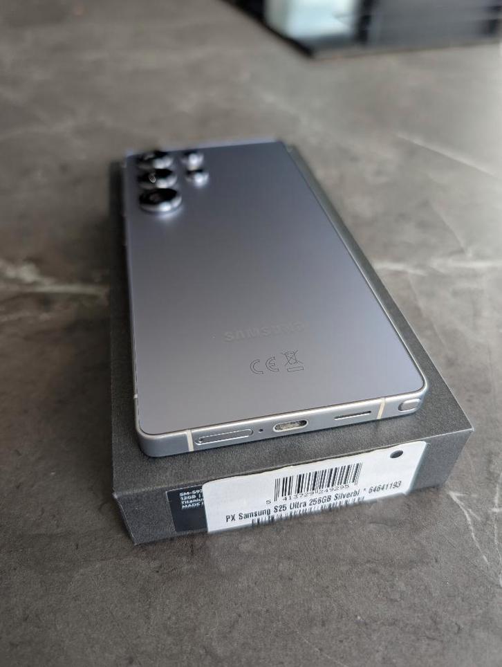 Samsung S25 Ultra 256GB Titan Silverblue + Cover, Télécoms, Téléphonie mobile | Samsung, Comme neuf, Autres modèles, 256 GB, Bleu