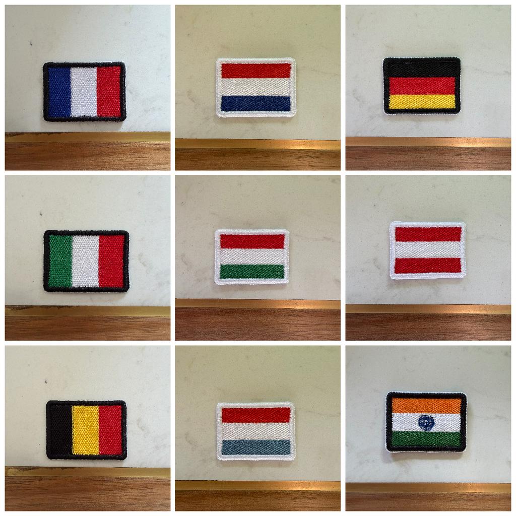 Patch drapeau écusson brodé thermocollant tous pays, Enlèvement ou Envoi, Neuf, Autres types