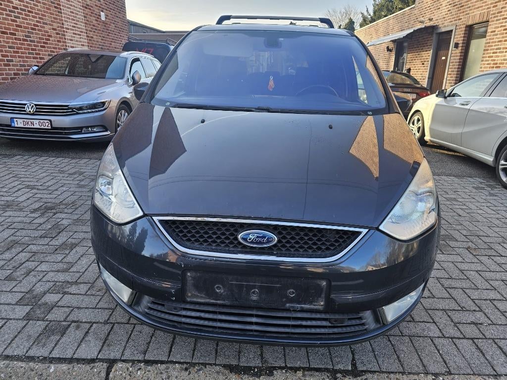 Ford Galaxy 2.0 Tdci 136pk Ghia(Bouw2009/211.000km)7-Plaat, Auto's, Monovolume, Zwart, 4 cilinders, 7 zetels