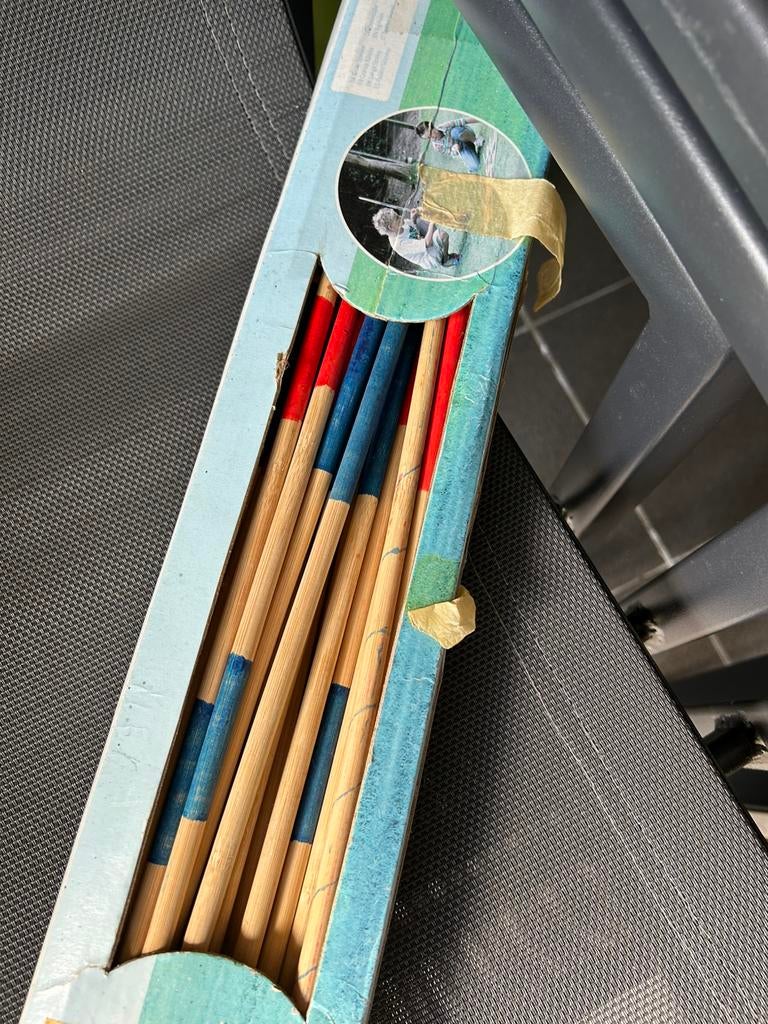 Mikado buitenspel, Ophalen, Zo goed als nieuw