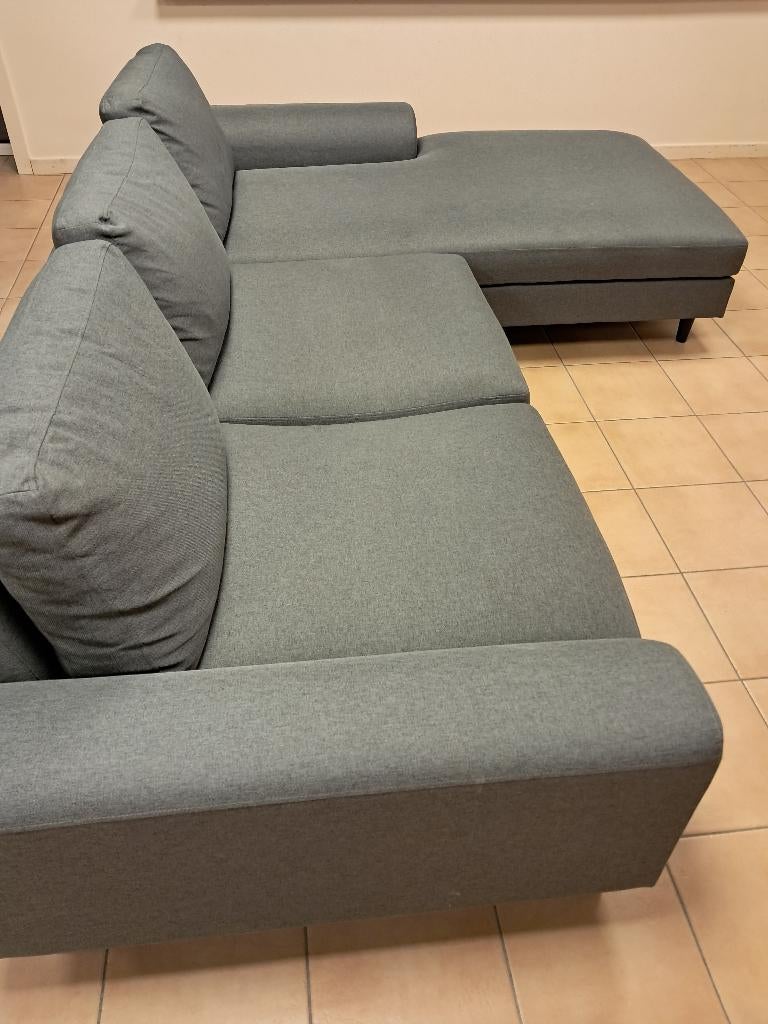 Zetel 3 zit te koop, Maison & Meubles, Canapés | Salons, Utilisé, Banc droit, Trois personnes, 250 à 300 cm, 100 à 125 cm, Tissus