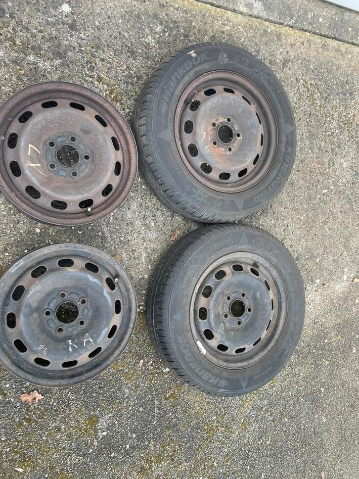 Stalen Velgen 15 inch 5x108 (Ford Focus, Volvo V50, ...), Auto-onderdelen, Banden en Velgen, Velg(en), Winterbanden, 15 inch, Ophalen