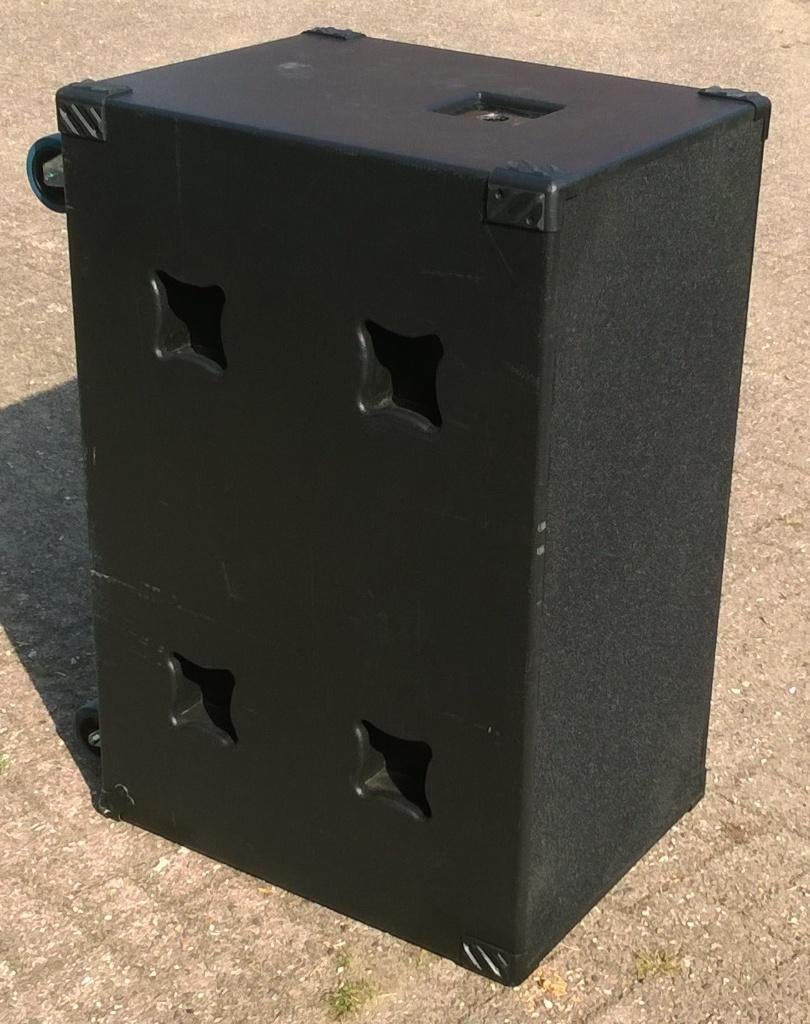 Luidsprekers sub 900 Watt, dubbel 15 inch, 2 stuks, Autres marques, Comme neuf, 120 watts ou plus, Subwoofer