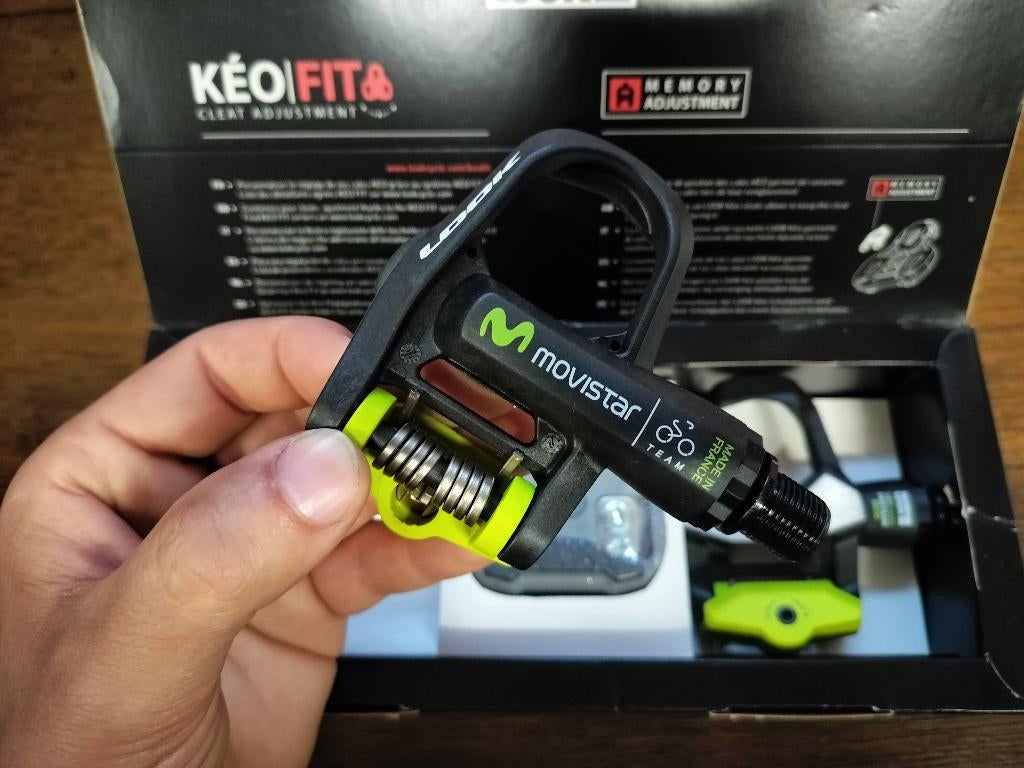 Pedalen Look Keo 2 Max Carbon Pro Team Movistar, Fietsen en Brommers, Nieuw, Look, Racefiets, Carbon