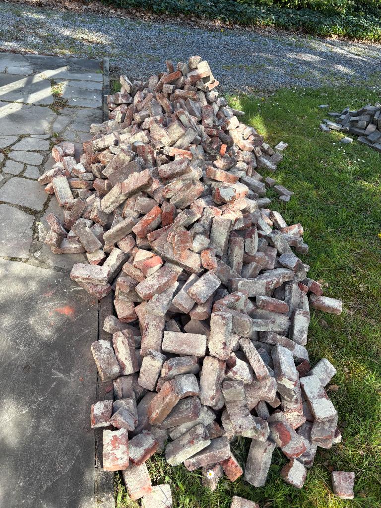 Oude bakstenen (klampstenen), Doe-het-zelf en Bouw, Ophalen, Gebruikt, Bakstenen