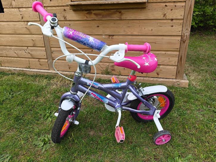 Kinderfietsje (meisje) vanaf 2 jaar, steunwieltjes, 12 inch, Fietsen en Brommers, Fietsen | Kinderfietsjes, Zo goed als nieuw